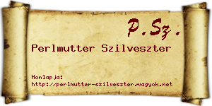 Perlmutter Szilveszter névjegykártya